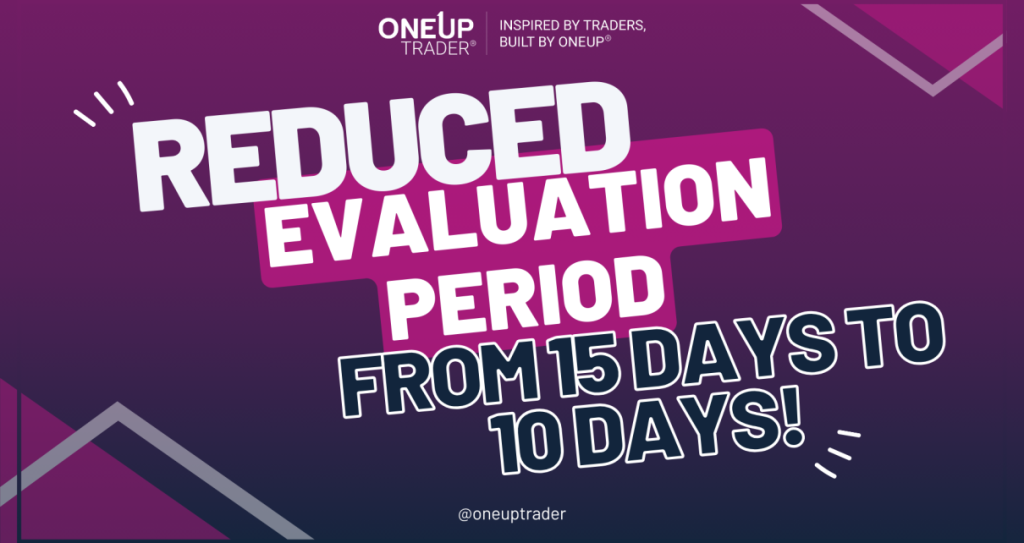 ading days reduced to 10 at oneup trader funded trader program 