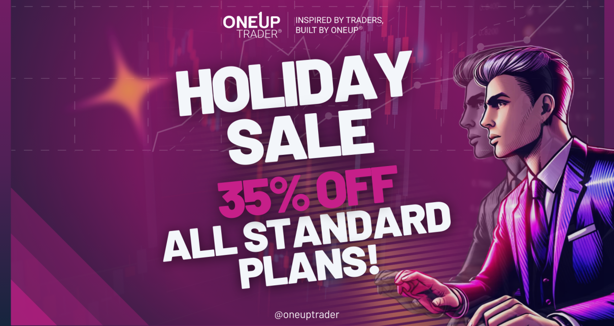 35% discount code OneUp Trader funded Trader program