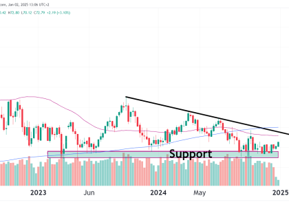 CL futures daily chart