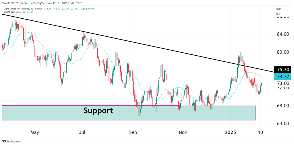 Crude oil futures CL technical analysis