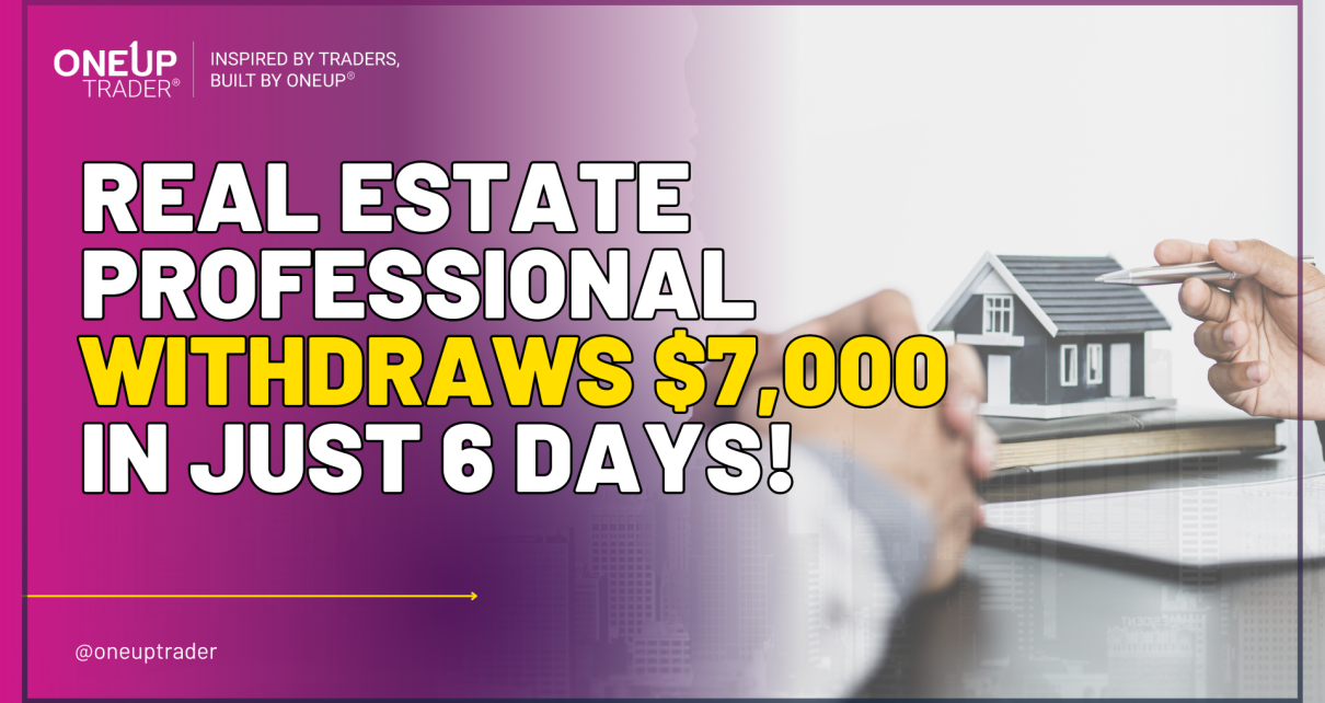 funded trader withdraws 7K in 6 days at the oneup trader funded trader program