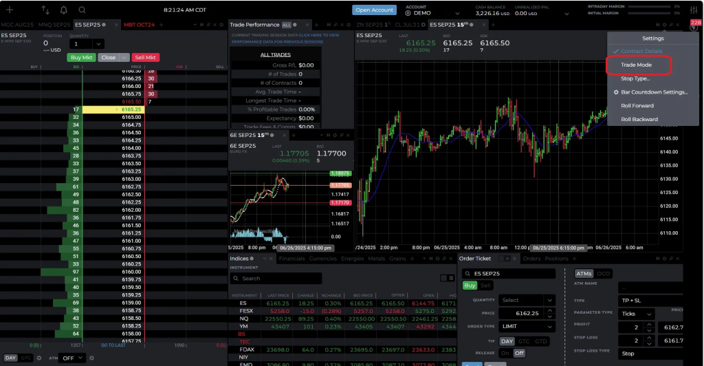 Ninjatrader chart image