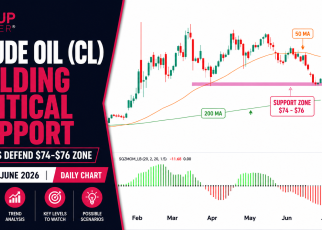 CL holding support technical analysis funded trader program