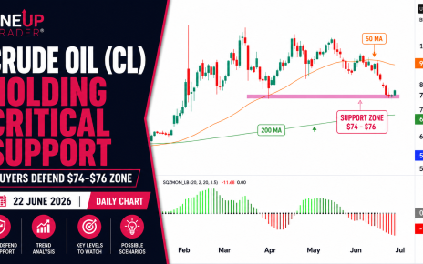 CL holding support technical analysis funded trader program
