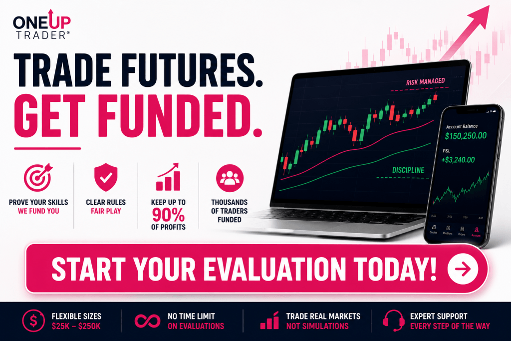 Oneup trader funded trader program 