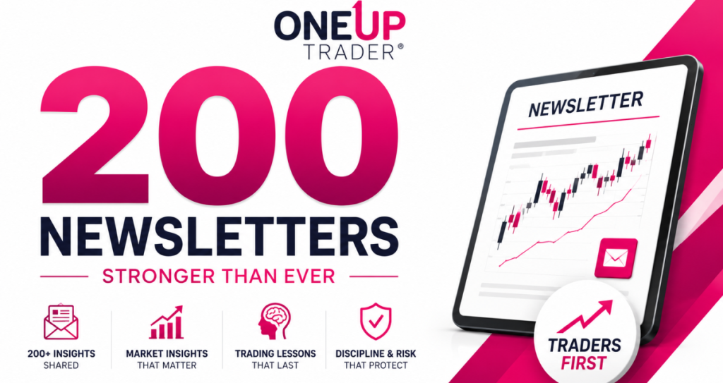 200 newsletters oneup trader funded trader program