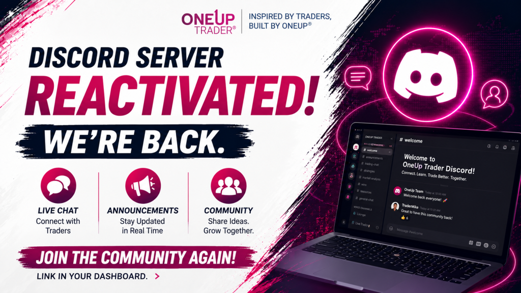 discord channel open for oneup trader