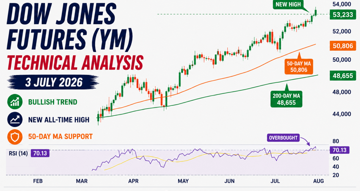 dow jones technical analysis ym