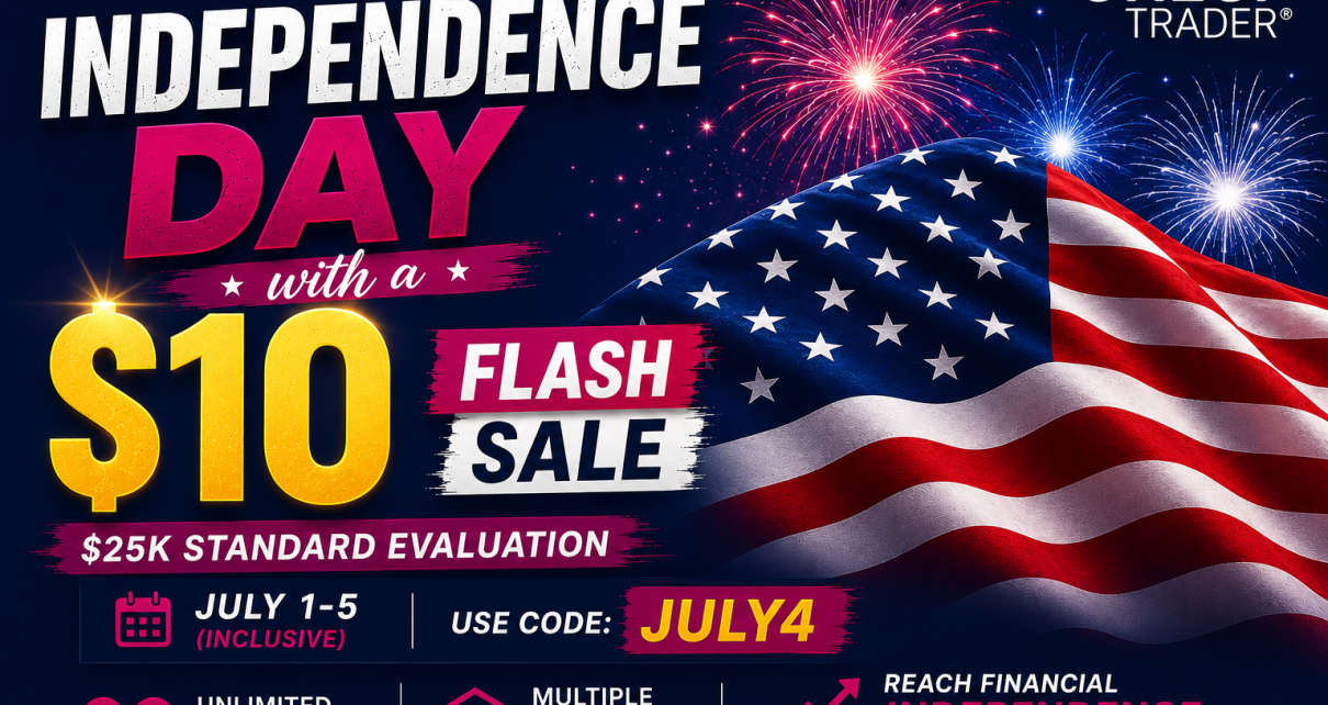July 4 oneup trader funded trader program