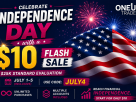 Celebrate Independence Day with a $10 Evaluation