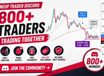 discord sserver for oneup trader funded trader program prop firm