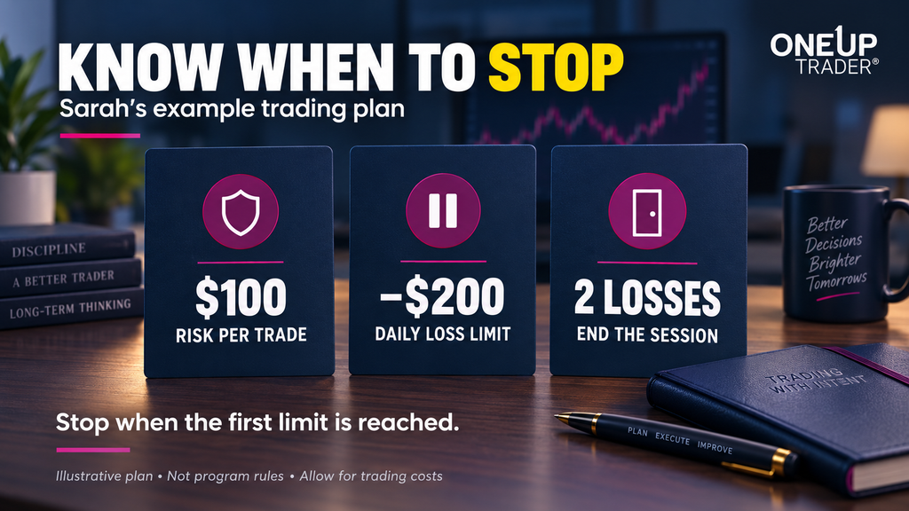 Daily loss limit and stop rules for a prop firm evaluation