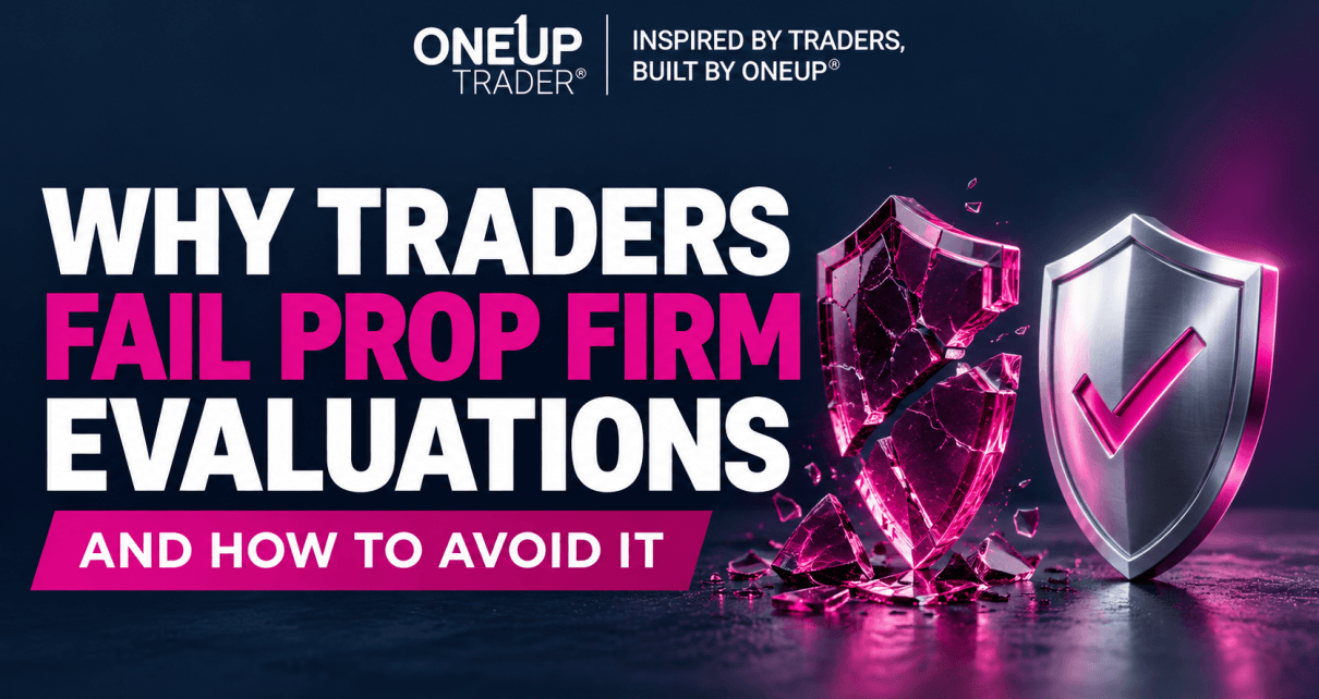 why traders fail prop firm evaluations